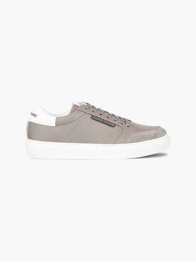 Calvin Klein Cipők HU611307 | Calvin Klein Faux Bőr Férfi Sportcipő Szürke